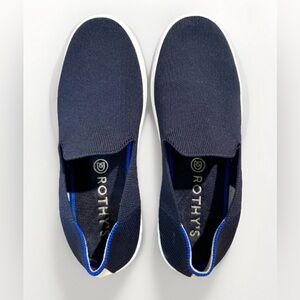 Rothy’s The Sneaker Slip On Knit Shoes Women's 6.5 Navy Blue